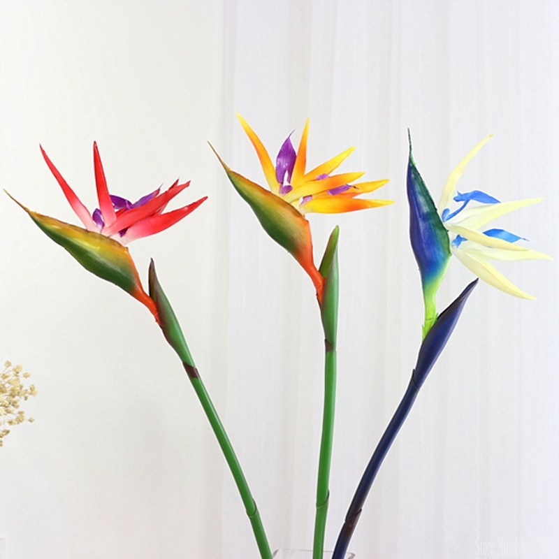 Bird Paradise Strelitzia - Arrangement floral artificiel en silicone de