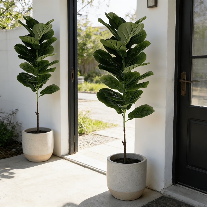 Ficus Lyrata Tree - 1 pièce, arbre artificiel Ficus Lyrata