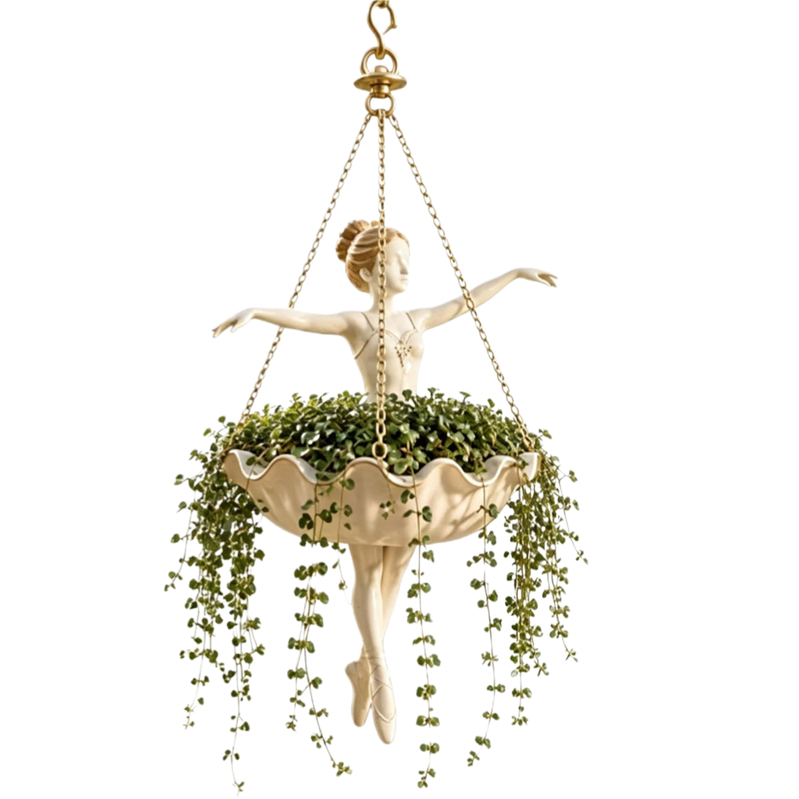 Spider Plant Hanging - Pot suspendu Danseuse de ballet, installation