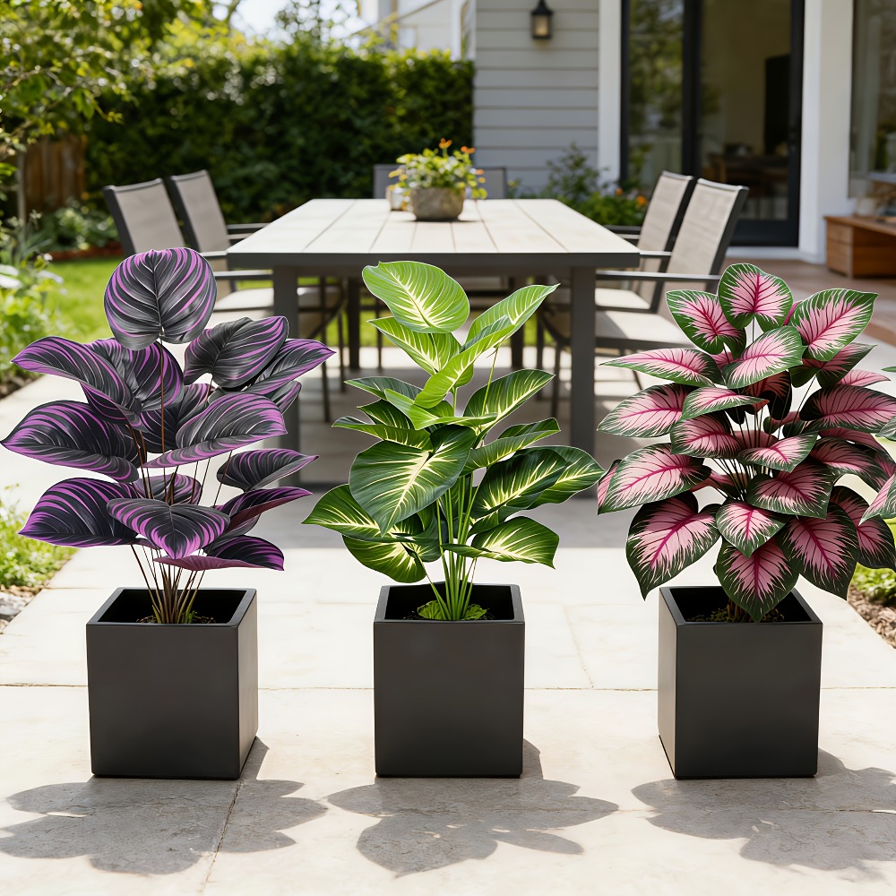 Lot de 3 plantes artificielles - Ficus Lyrata Tree avis et prix