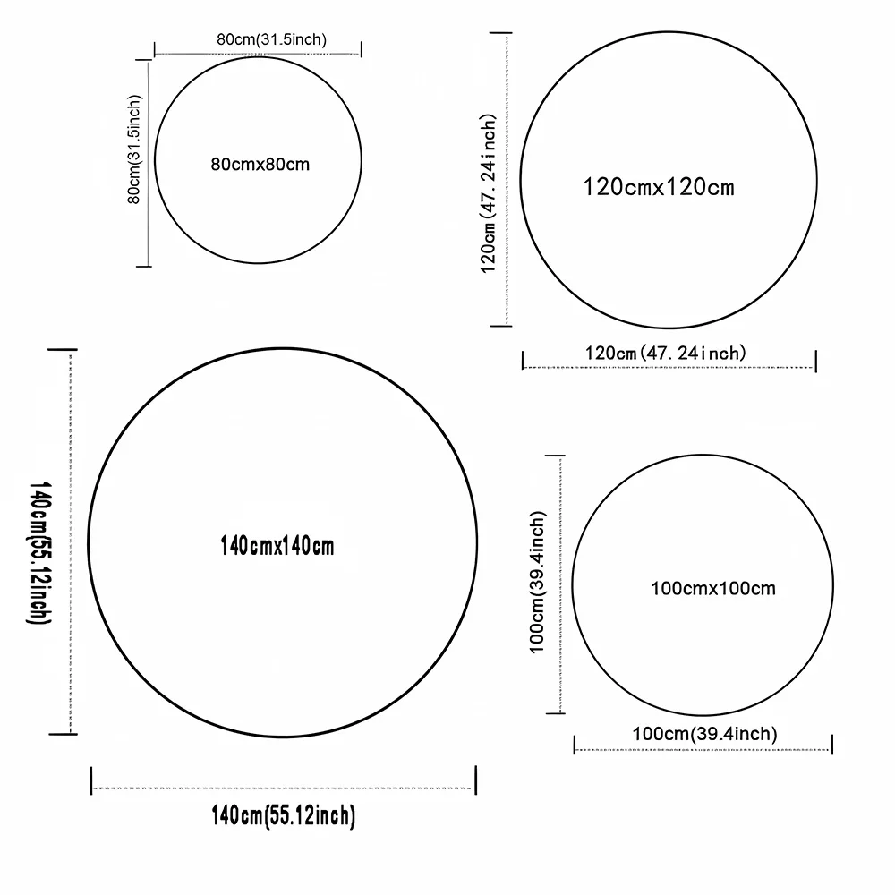 Yin Yang Taiji tapis rond fleu - Maranta Prayer Plant avis et prix