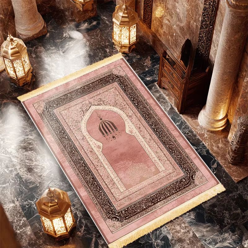 Tapis de prière VIKAMA rose en - Maranta Prayer Plant avis et prix