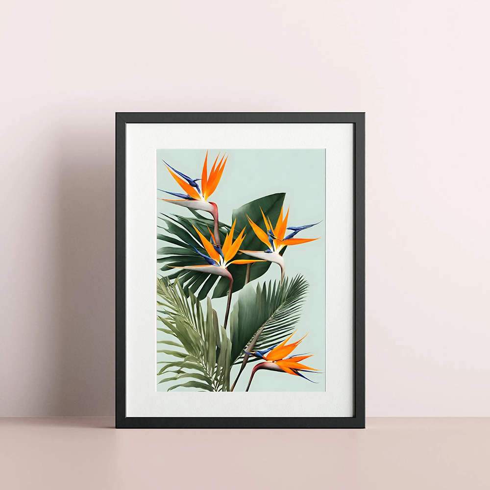Arts muraux oiseau du paradis, - Bird Paradise Strelitzia avis et prix