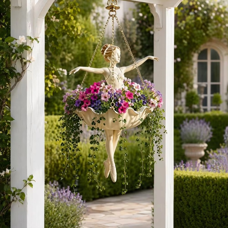 Pot de fleurs suspendu en rési - Spider Plant Hanging avis et prix