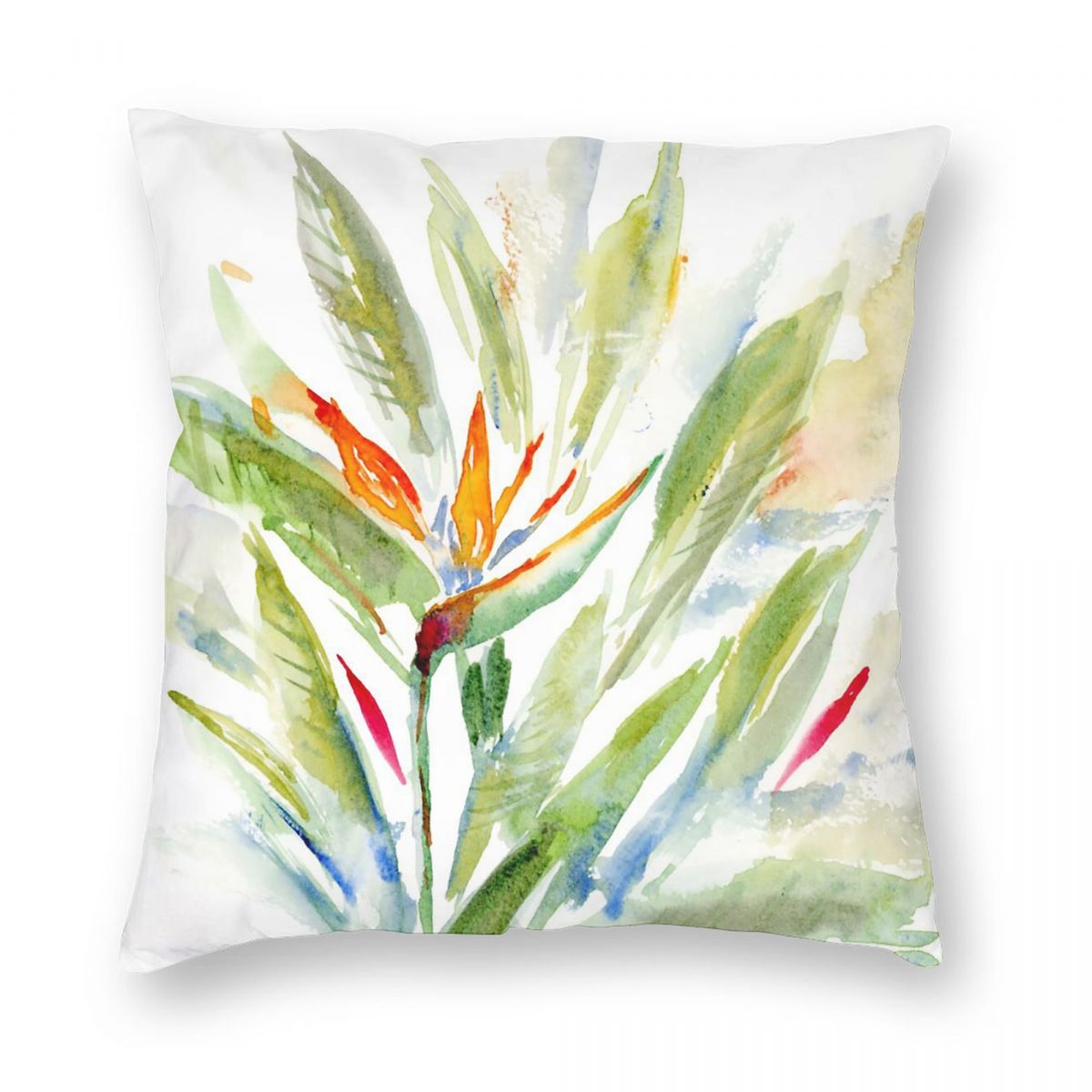 Housse de coussin carrée en Po - Bird Paradise Strelitzia avis et prix