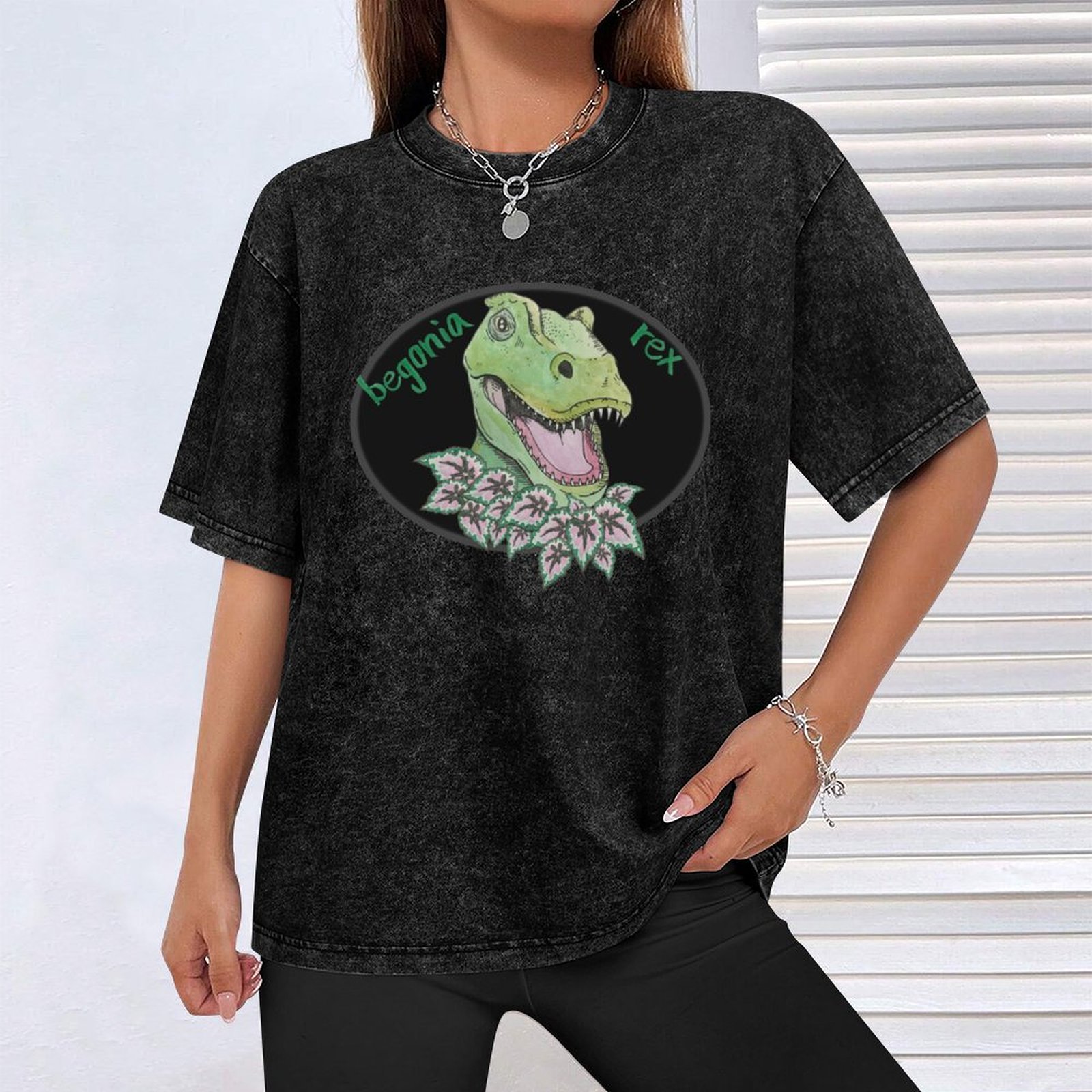 T-shirt T rex begonia, coupe a - Begonia Rex avis et prix